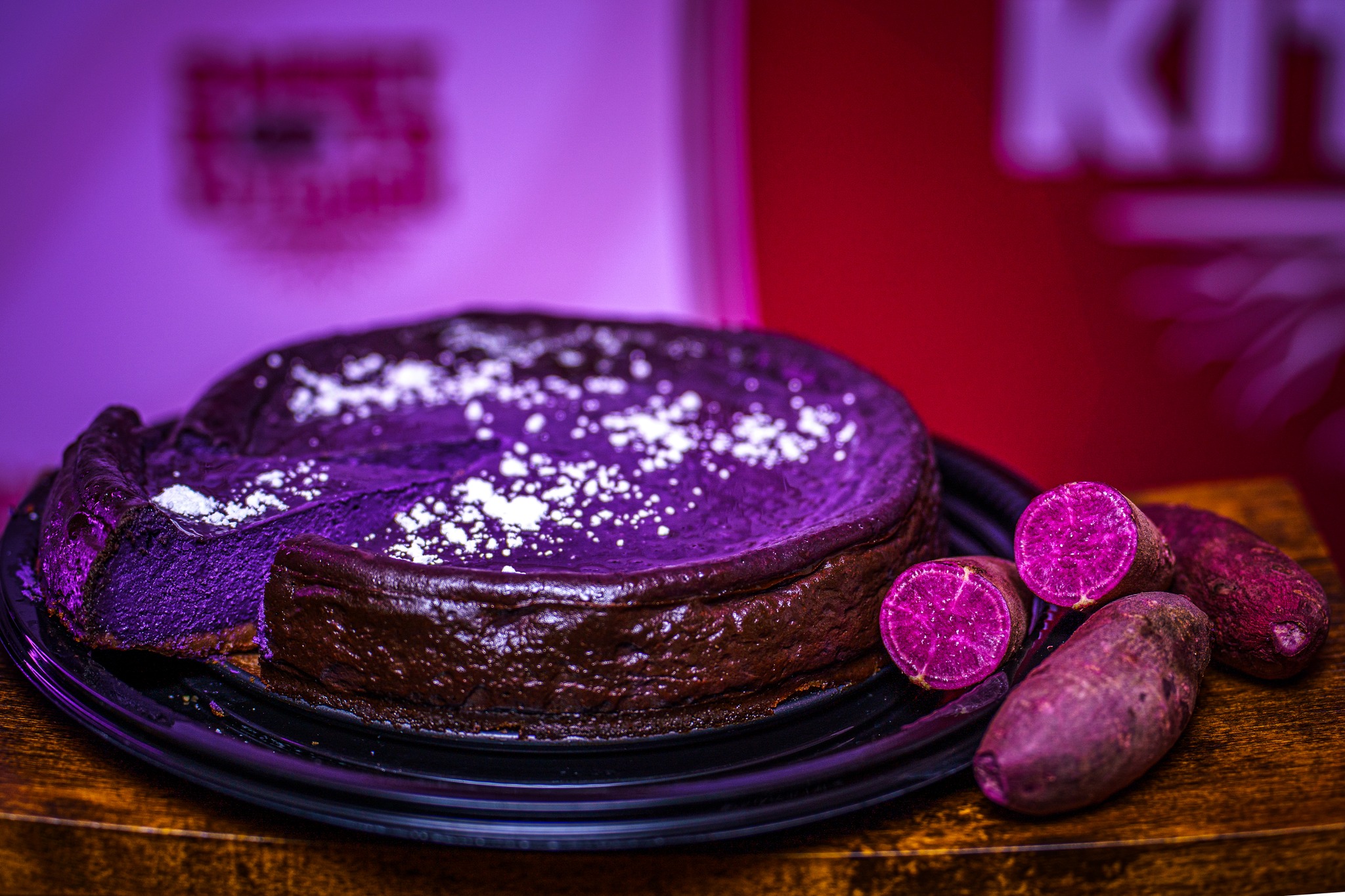 Ube cheesecake